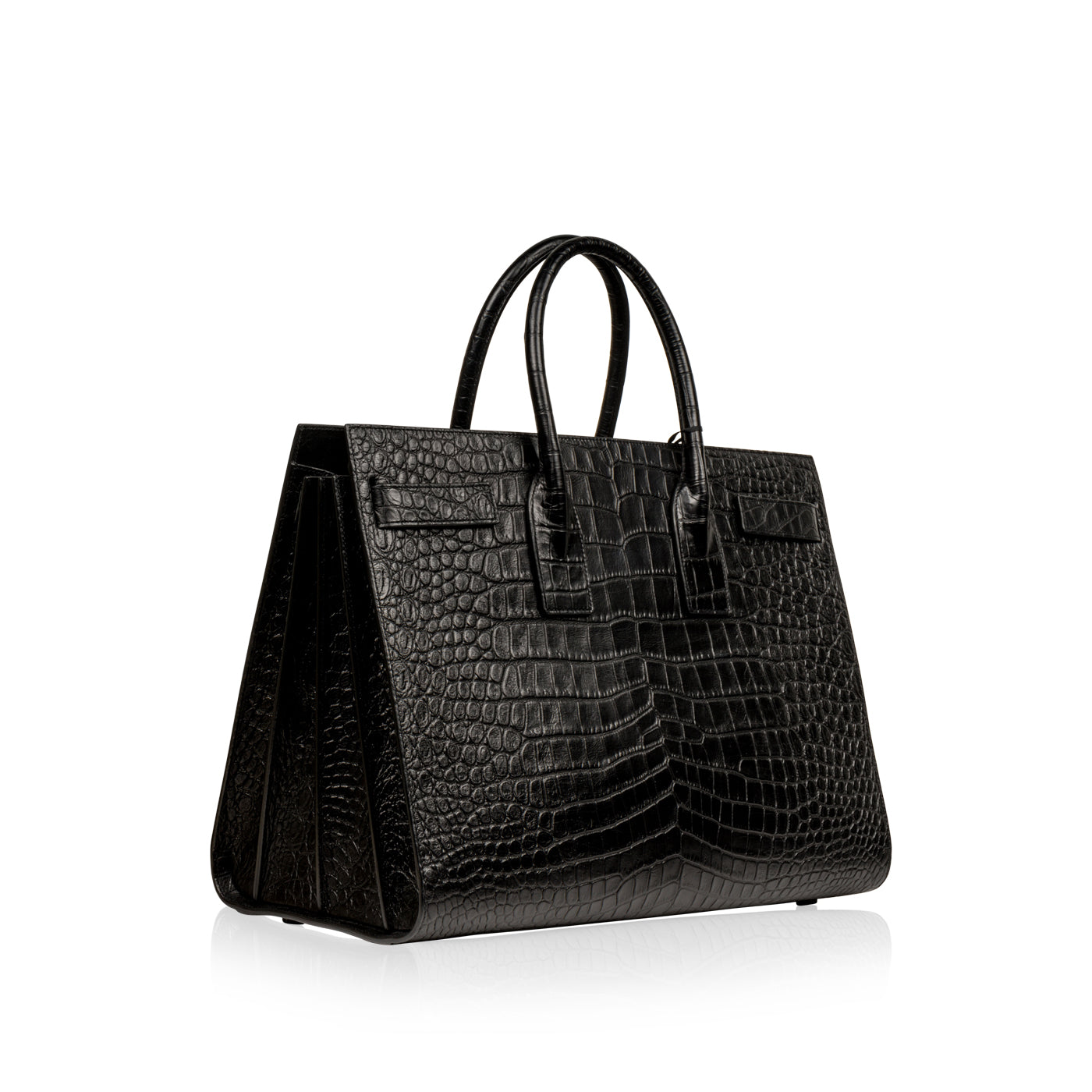 Large Sac De Jour Croc Embossed