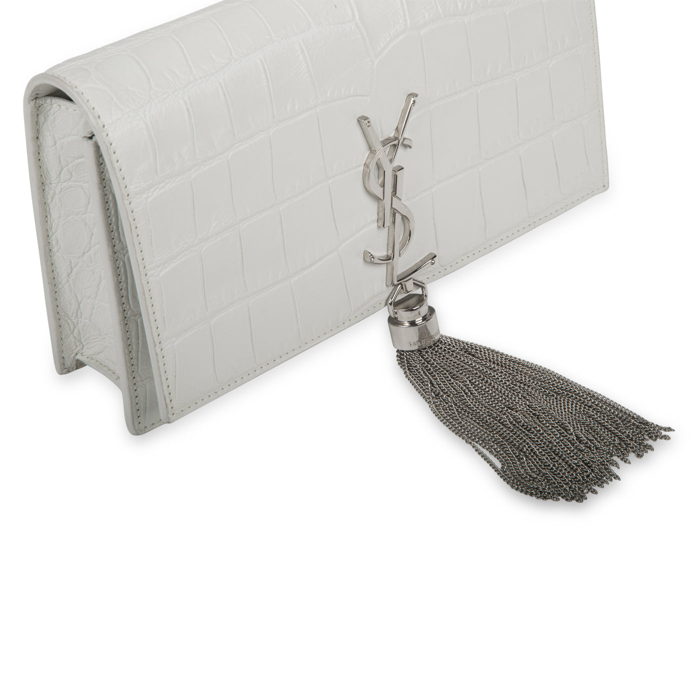 Small Kate Tassel - Croc Embossed