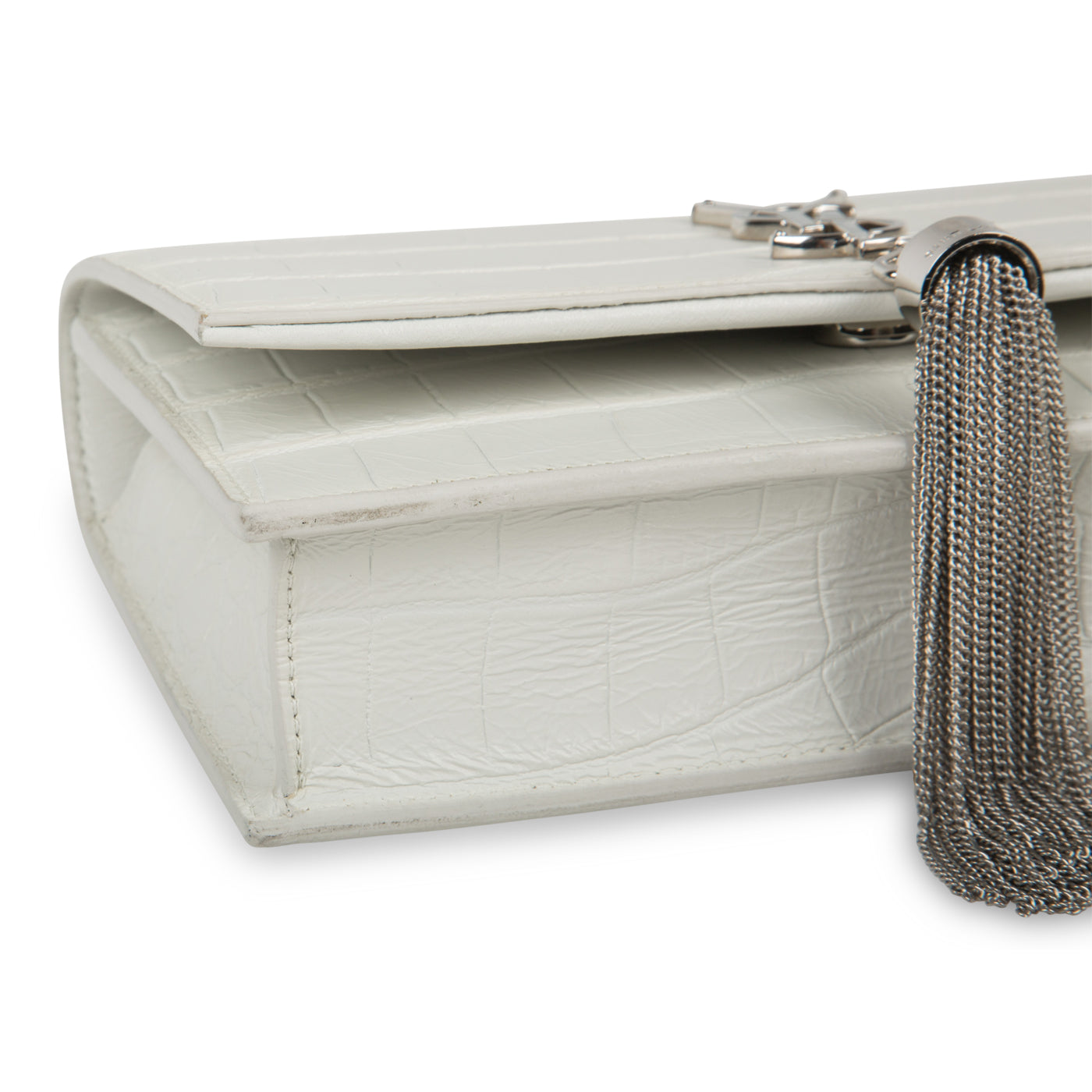 Small Kate Tassel - Croc Embossed