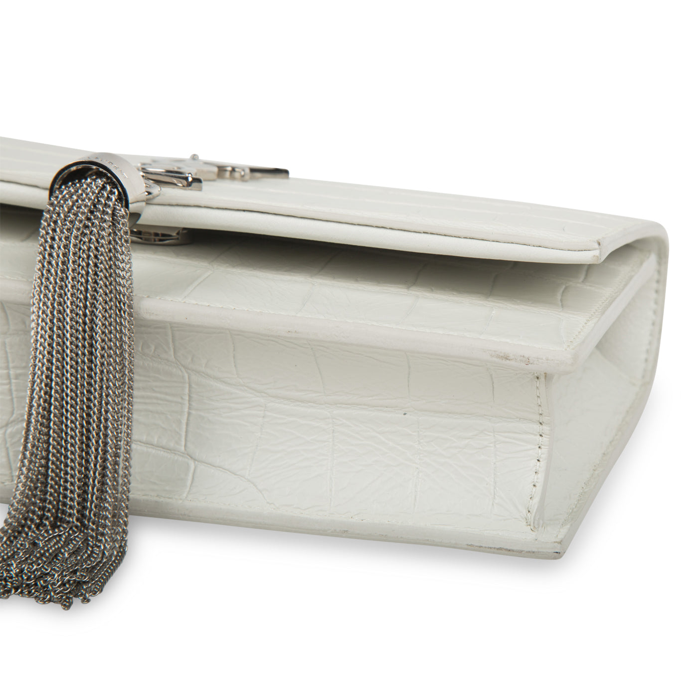 Small Kate Tassel - Croc Embossed