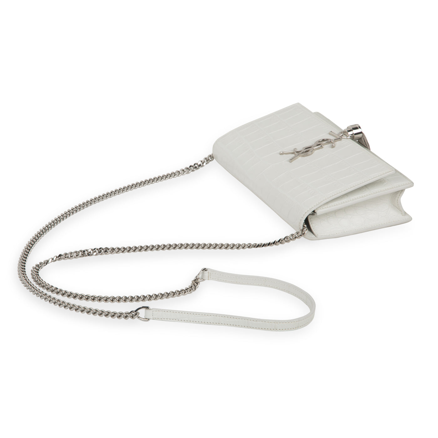 Small Kate Tassel - Croc Embossed