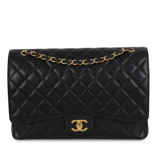 Classic Flap Bag - Black Maxi