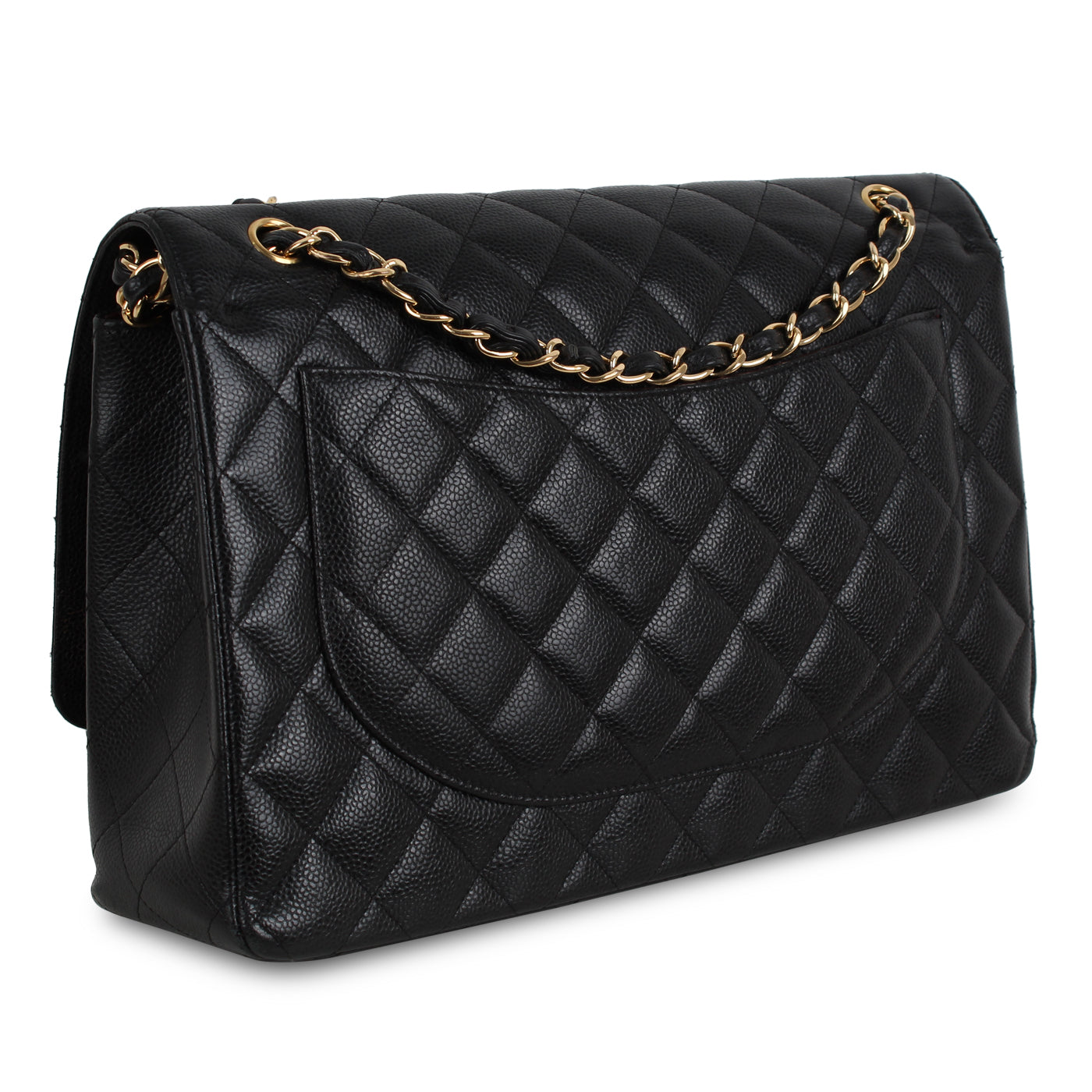 Classic Flap Bag - Black Maxi